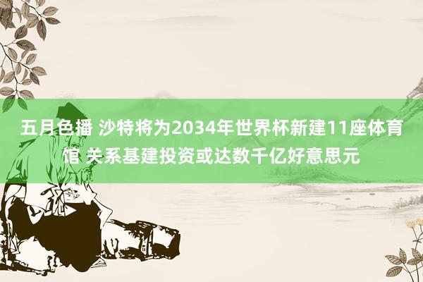 五月色播 沙特将为2034年世界杯新建11座体育馆 关系基建投资或达数千亿好意思元