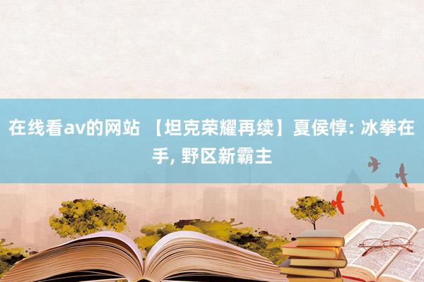 在线看av的网站 【坦克荣耀再续】夏侯惇: 冰拳在手, 野区新霸主