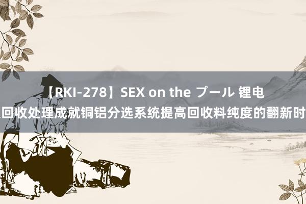 【RKI-278】SEX on the プール 锂电板回收处理成就铜铝分选系统提高回收料纯度的翻新时刻