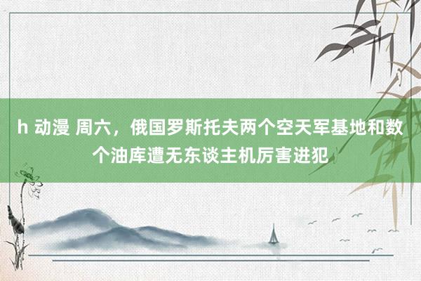 h 动漫 周六，俄国罗斯托夫两个空天军基地和数个油库遭无东谈主机厉害进犯