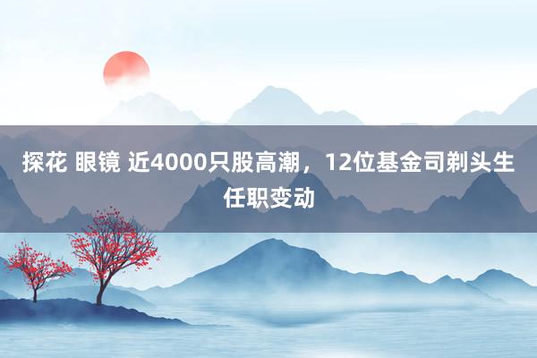 探花 眼镜 近4000只股高潮，12位基金司剃头生任职变动